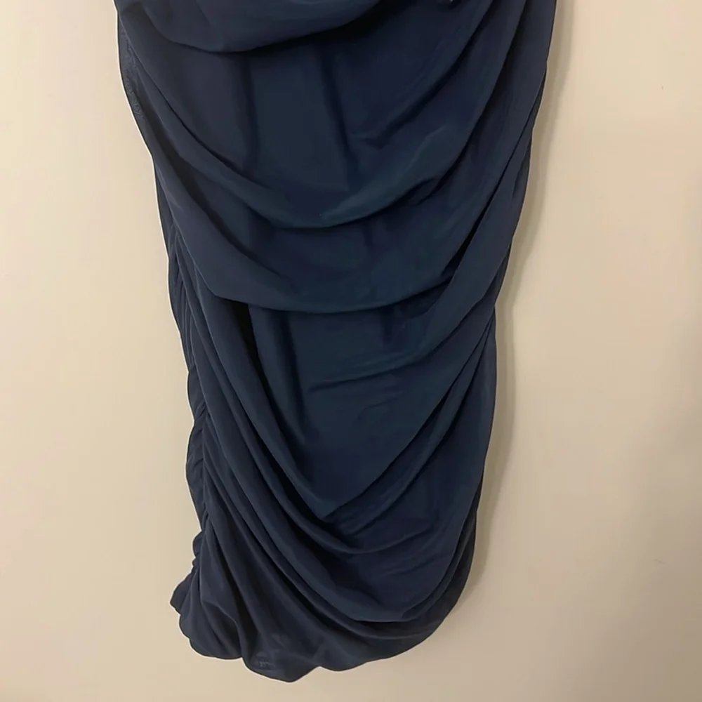 NWT PRETTYGARDEN Women's Ruched One Shoulder Sleeveless Bodycon Dress - Picture 8 of 8